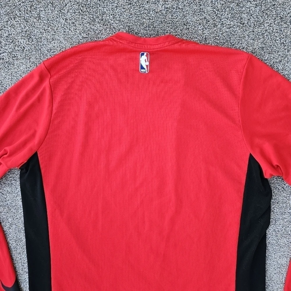 Nike Portland Trail Blazers Red Elite Shooter Performance Long Sleeve TShirt XLT